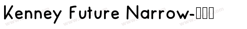 Kenney Future Narrow字体转换